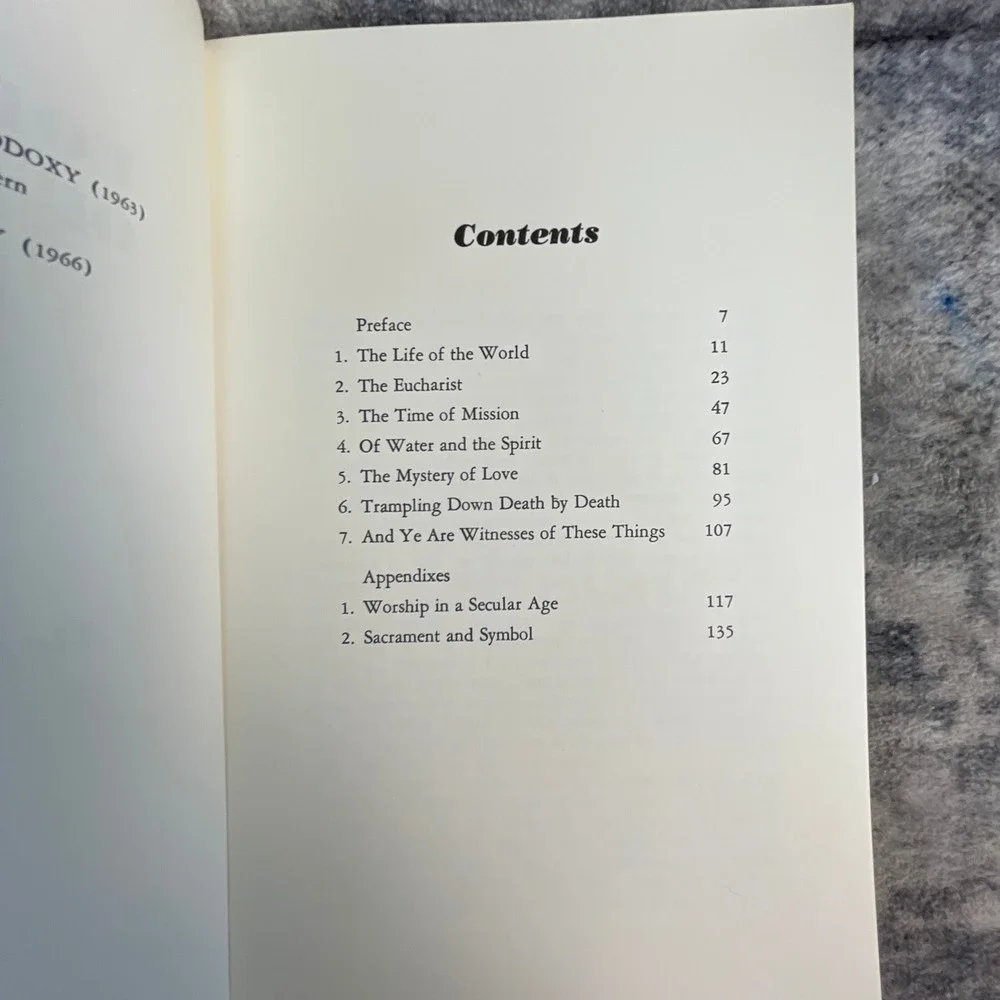 For the Life of the World Sacraments and Orthodoxy Alexander Schmemann 1973